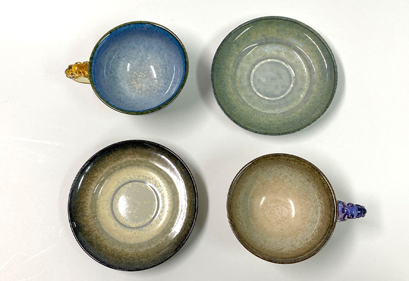 星辰琉璃耳對杯 琉璃對杯 咖啡杯 咖啡對杯組